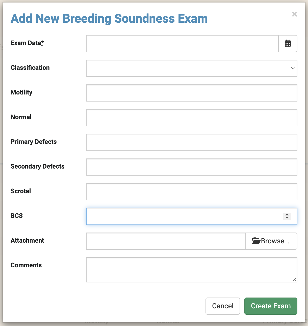 Breeding Soundness Exams